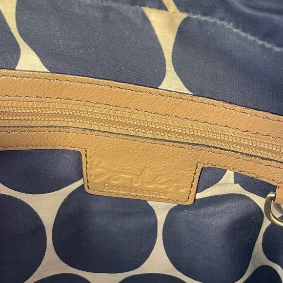 Boden Tan Leather Crossbody shoulder Bag - Picture 11 of 15